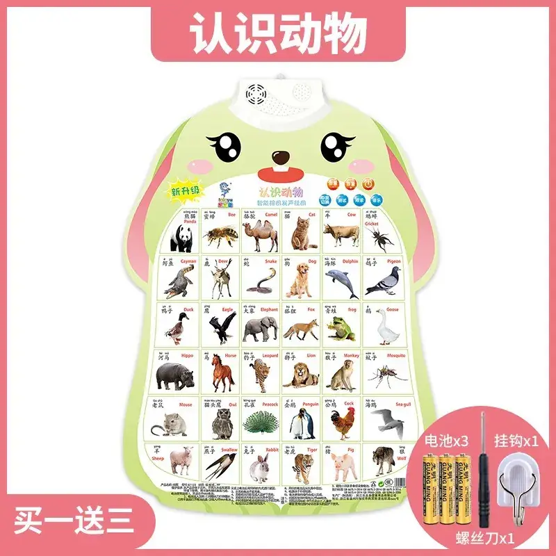Baby Audio Wall Chart for Kids Learning Math & Pinyin - Image 2