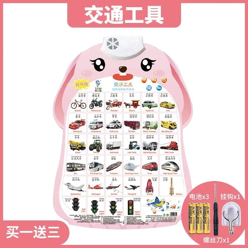 Baby Audio Wall Chart for Kids Learning Math & Pinyin - Image 5