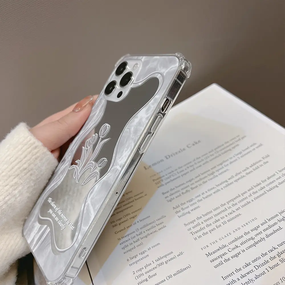 Minimalist Floral Mirror iPhone Case Clear Transparent — feature 11
