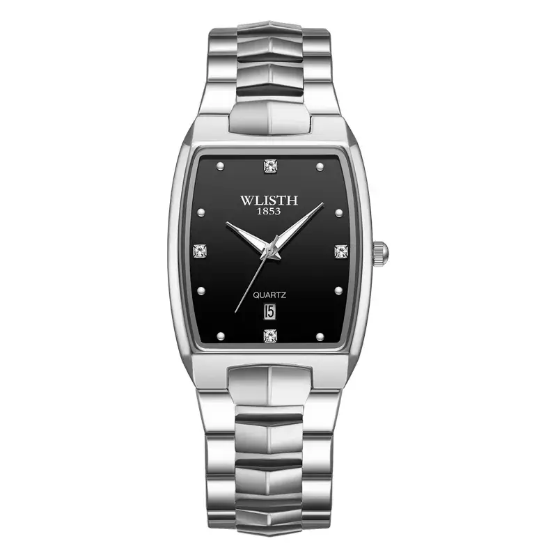 Walis Square Gold Steel Watch for Men Women - Image 5