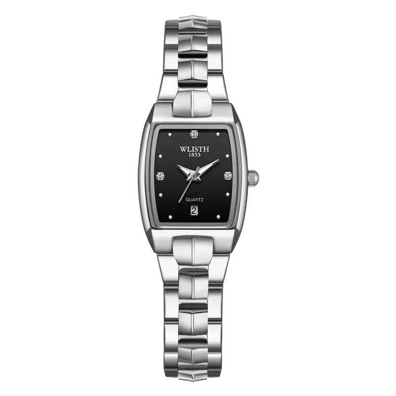 Walis Square Gold Steel Watch for Men Women - Image 6