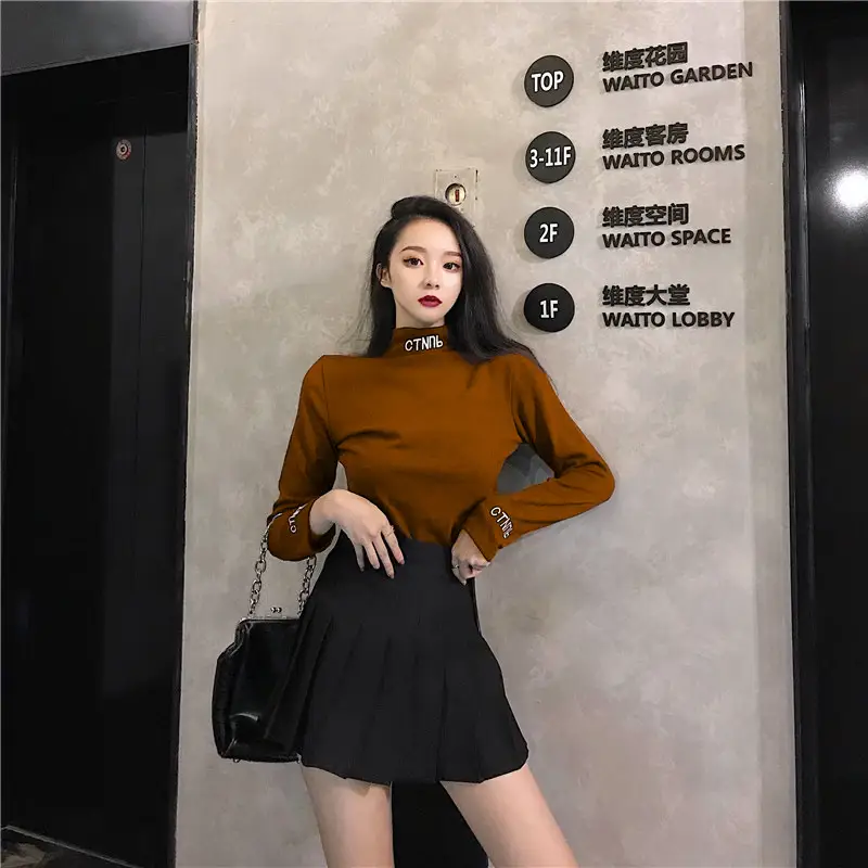 Women's Embroidered Long Sleeve T-Shirt White Winter — feature 13