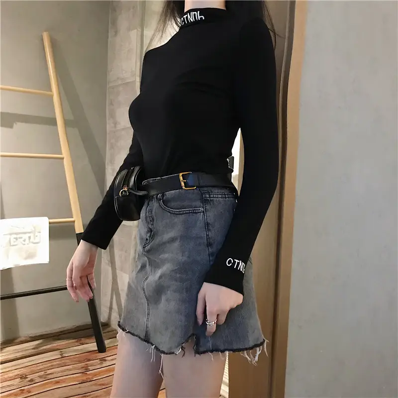 Women's Embroidered Long Sleeve T-Shirt White Winter — feature 22