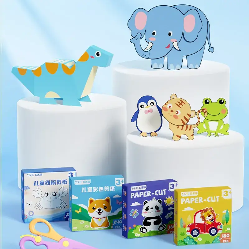 Paper Cut Origami Set for Kids 3+ 5-Year Old DIY Crafts - Image 11