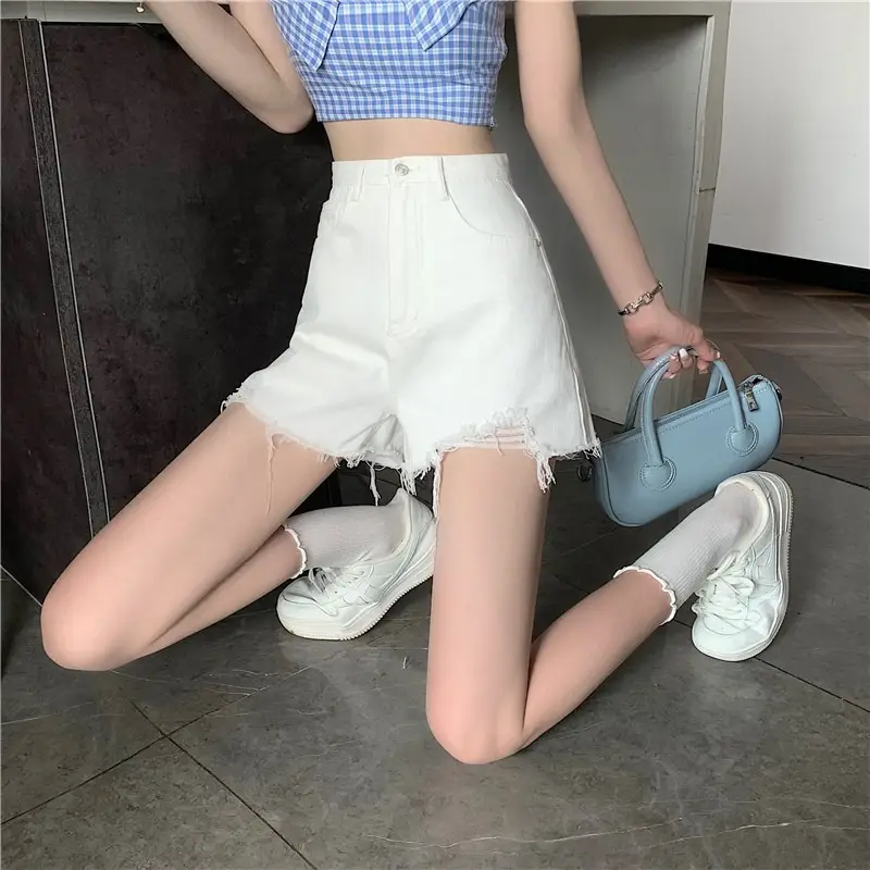 Black Ripped High Waist Denim Shorts for Women 2026 — feature 10