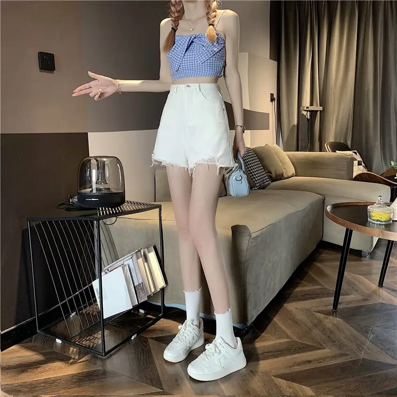 Black Ripped High Waist Denim Shorts for Women 2026 — feature 13