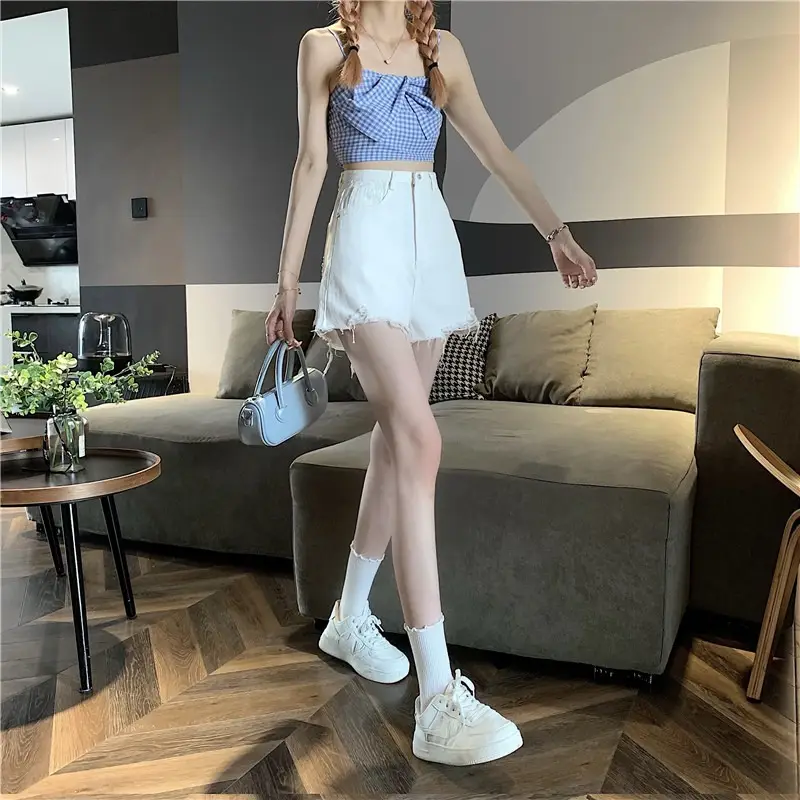 Black Ripped High Waist Denim Shorts for Women 2026 — feature 15