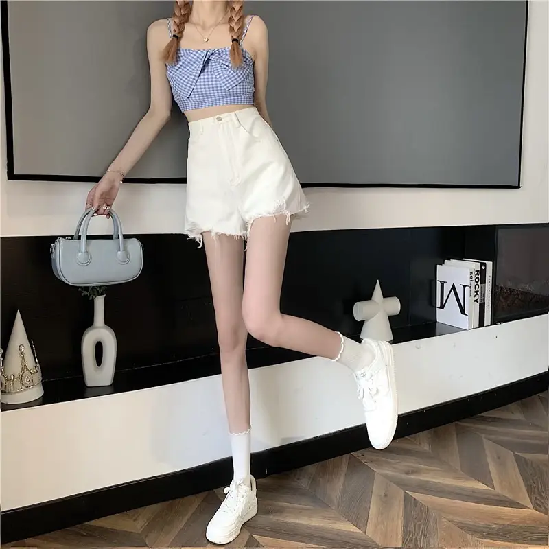 Black Ripped High Waist Denim Shorts for Women 2026 — feature 16
