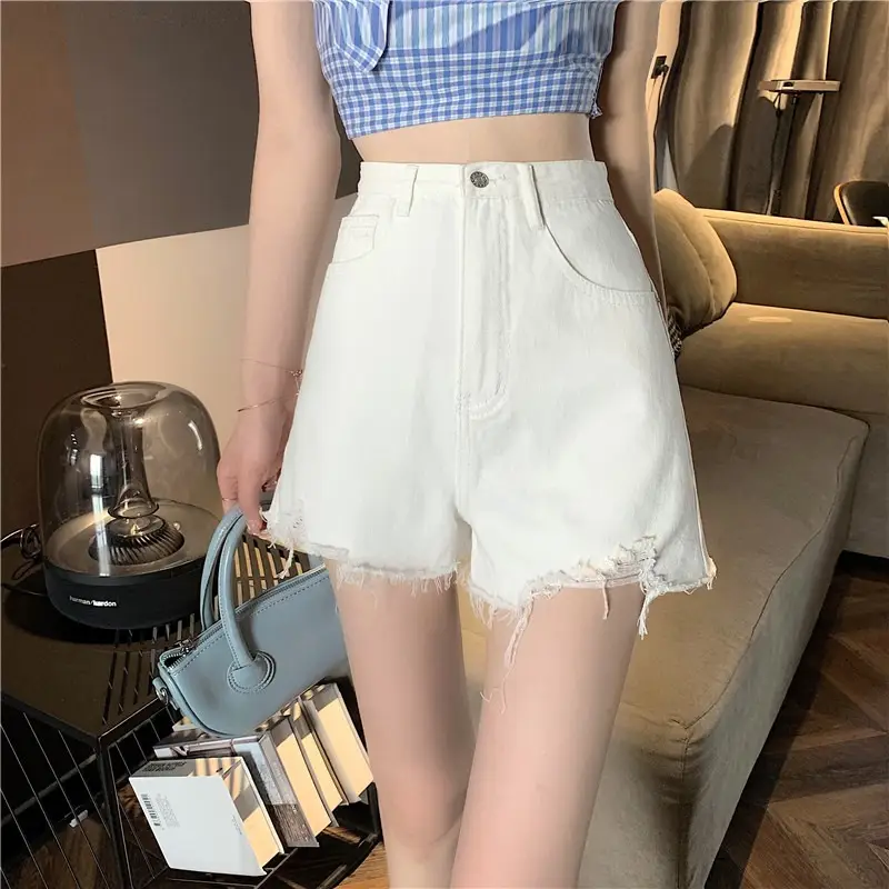 Black Ripped High Waist Denim Shorts for Women 2026 — feature 19