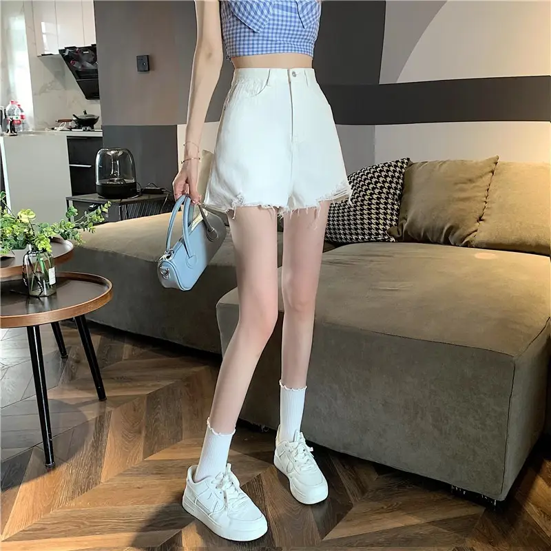 Black Ripped High Waist Denim Shorts for Women 2026 — feature 2