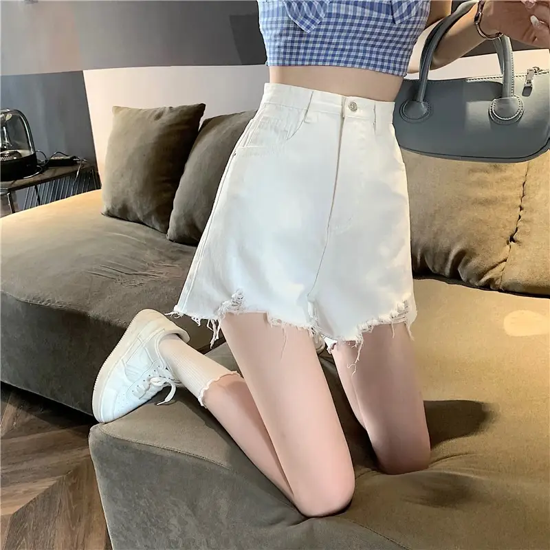 Black Ripped High Waist Denim Shorts for Women 2026 — feature 4