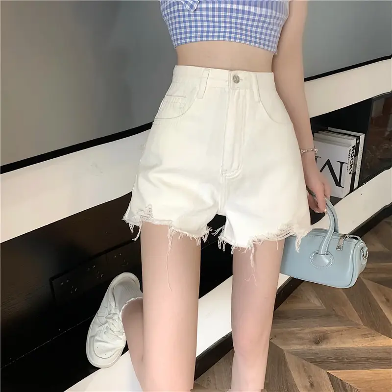 Black Ripped High Waist Denim Shorts for Women 2026 — feature 5