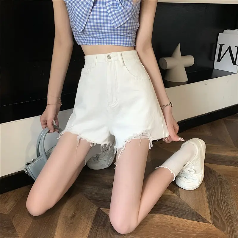 Black Ripped High Waist Denim Shorts for Women 2026 — feature 6