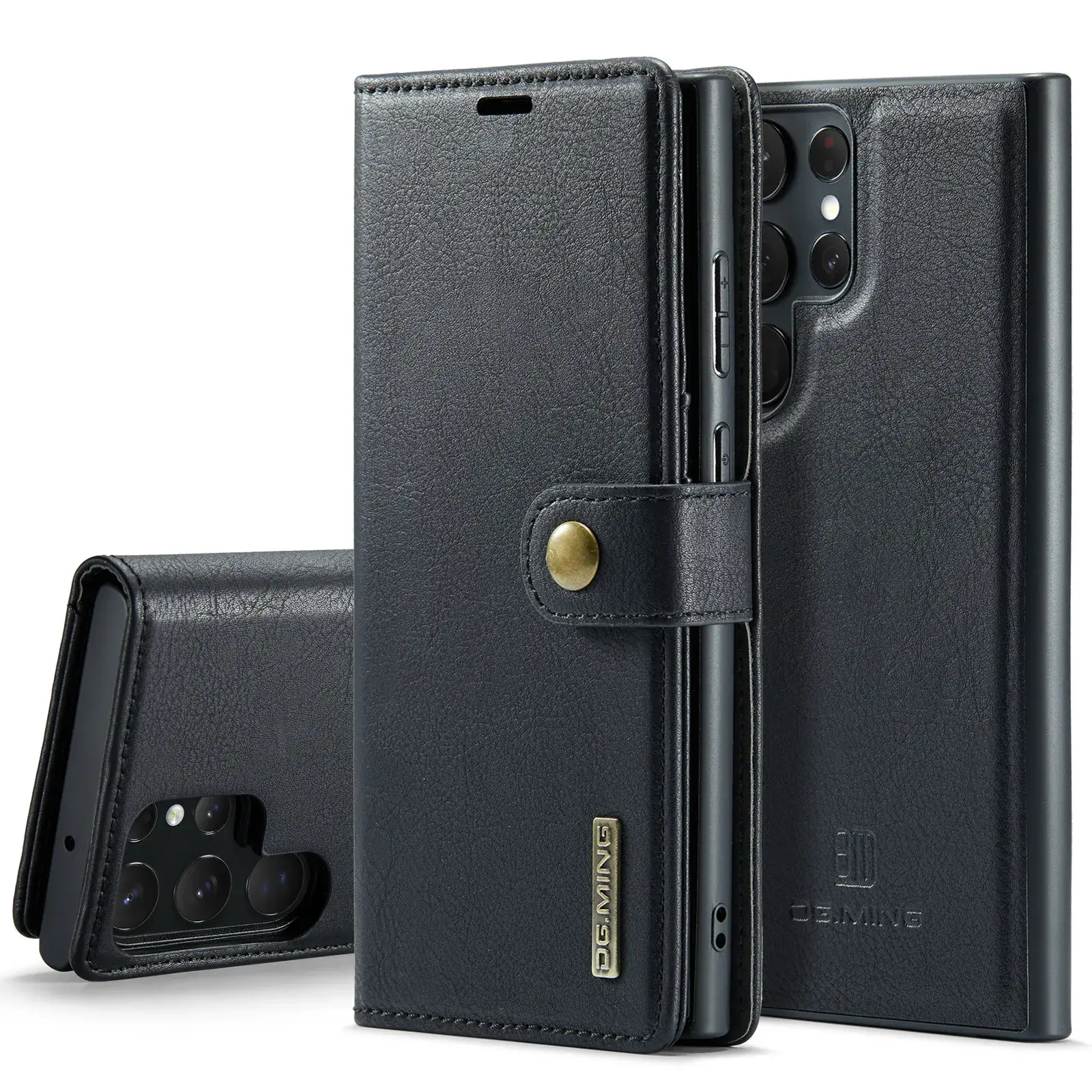 Blue Leather 2-in-1 Phone Case for Samsung S23 Ultra - Image 2