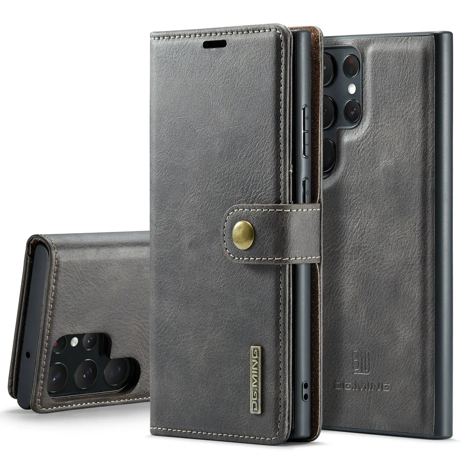 Blue Leather 2-in-1 Phone Case for Samsung S23 Ultra - Image 4