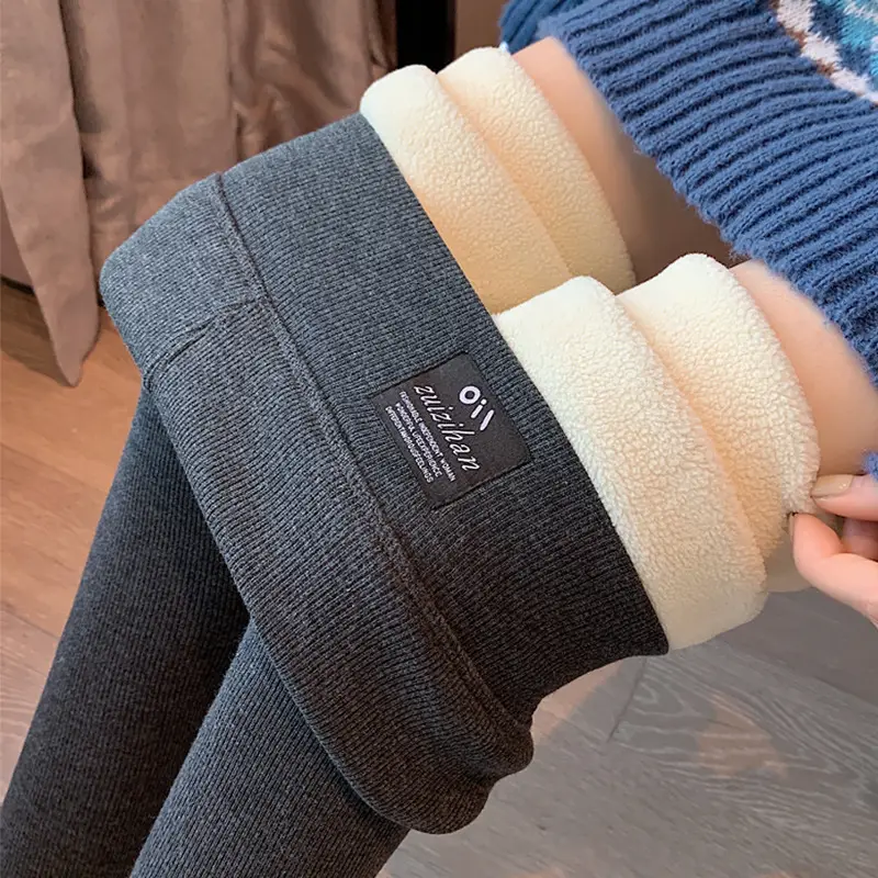 Women's Cashmere Lined Winter Slimming Leggings - Image 8