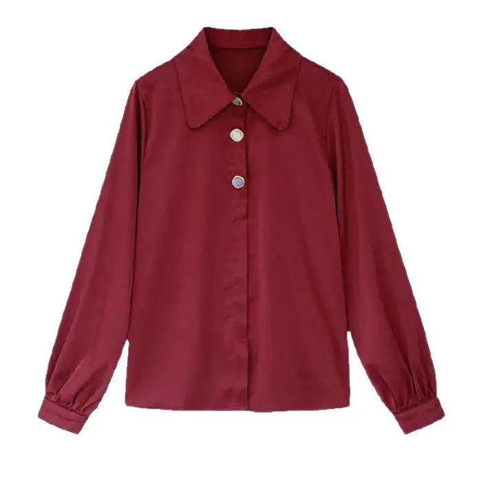 Women's White Long-Sleeve Pullover Shirt Plus Size 2025 - Image 6