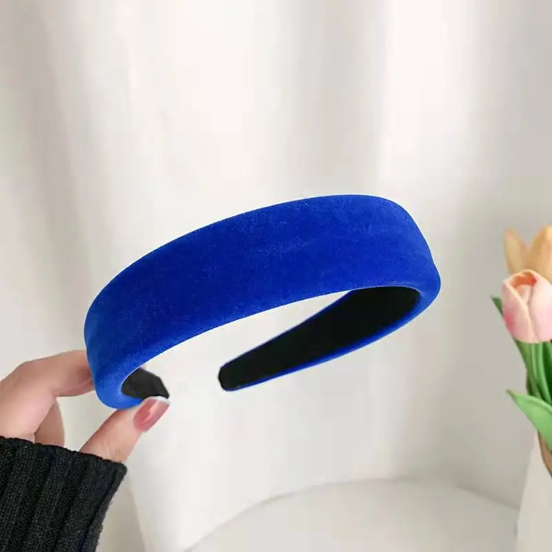 Korean Winter Velvet Women's Headband Red Hair Clip - Image 4