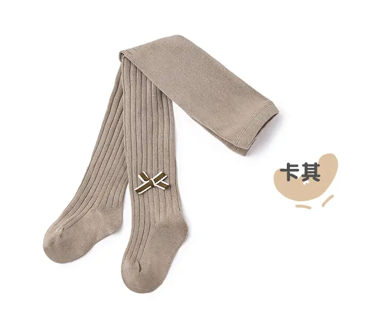 Girls Black Soft Baby Leggings Tights Spring Autumn - Image 4