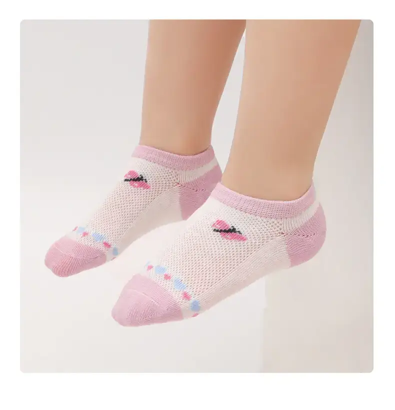 Children's Boat Socks Summer Thin Cotton Blue Gray — feature 20
