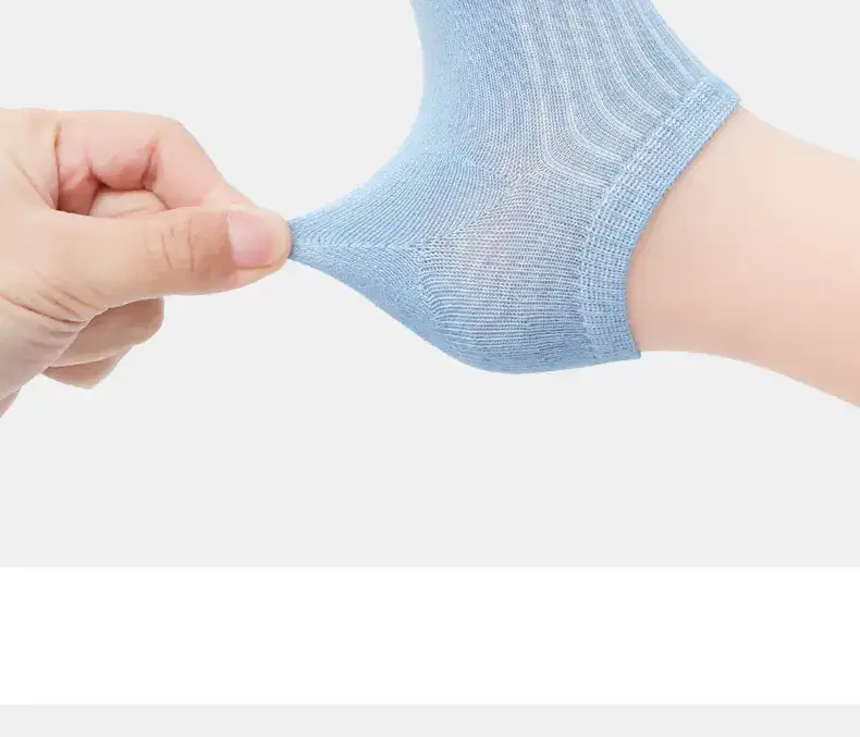 Children's Boat Socks Summer Thin Cotton Blue Gray — feature 7