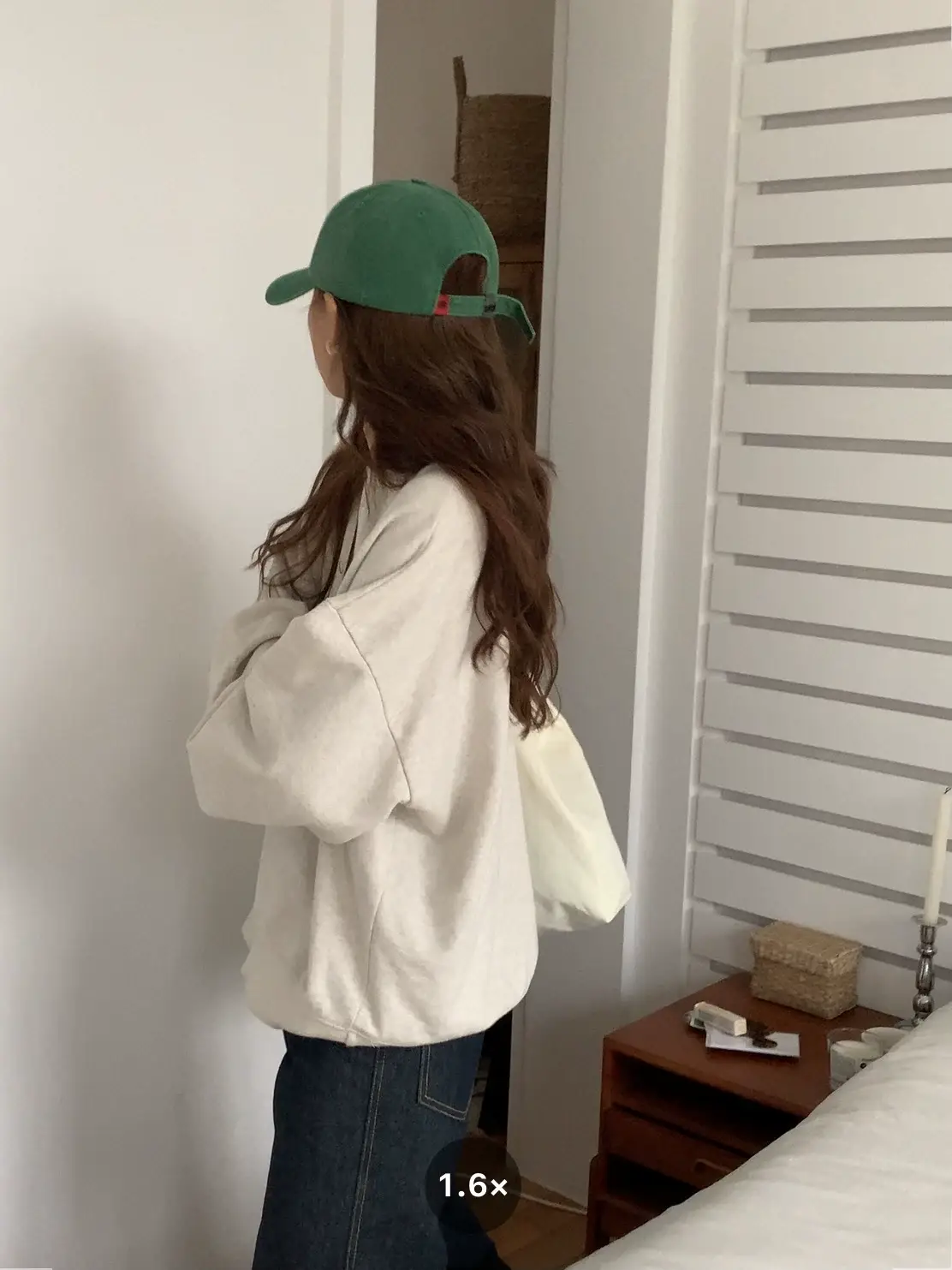 Women Green Washed Letter Peaked Cap 2024 Spring Korean Style — feature 5