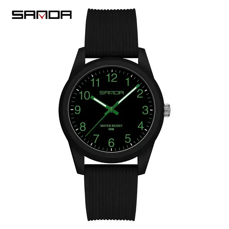 6089 men's black and green without calendar