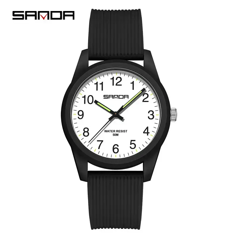 6089 men's black and white without calendar