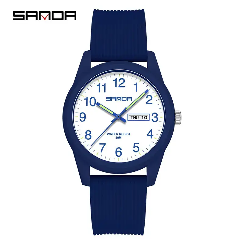 6091 double calendar blue for men