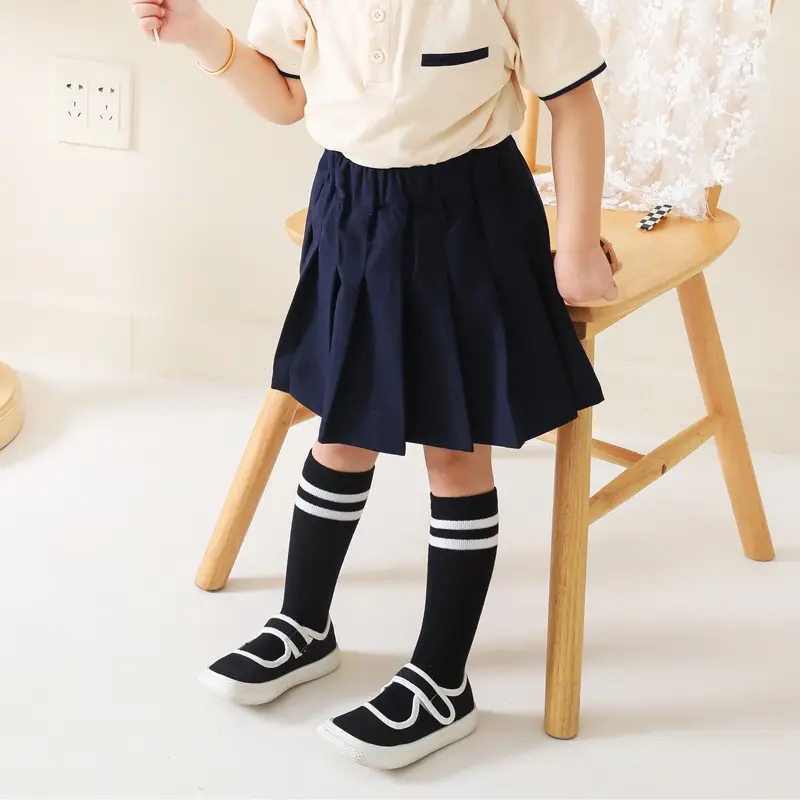 Spring Mesh Boneless White Student Socks - Image 10
