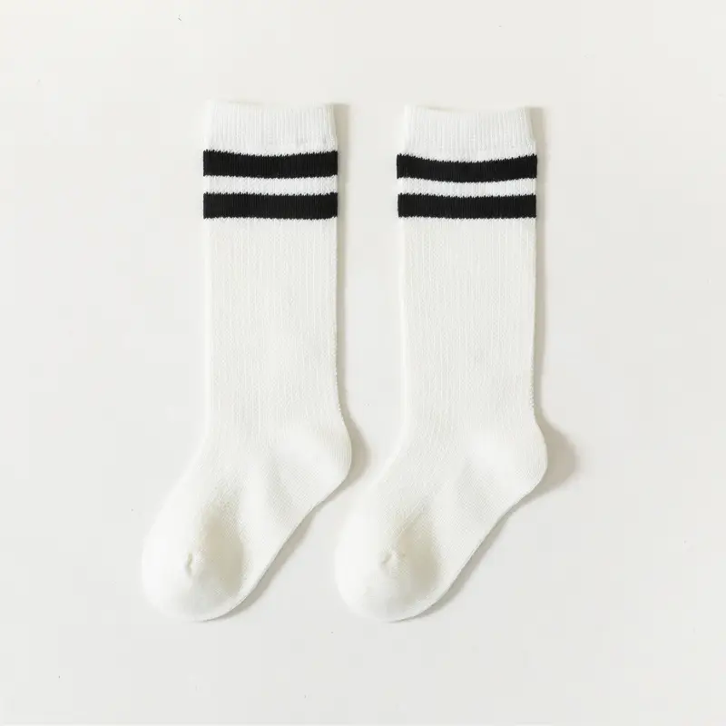 Spring Mesh Boneless White Student Socks - Image 2