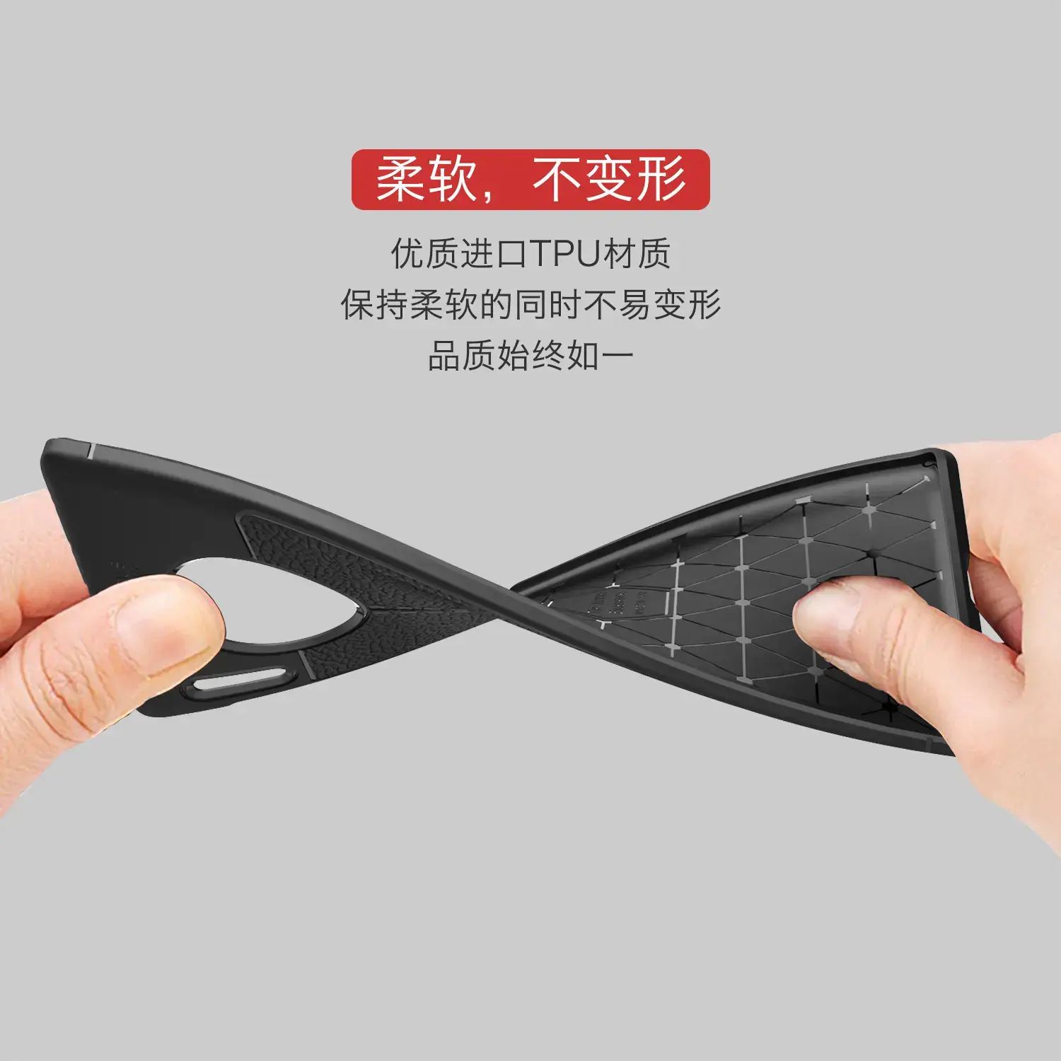 Men's Black Litchi Pattern Phone Case for Huawei Mate 50 Pro