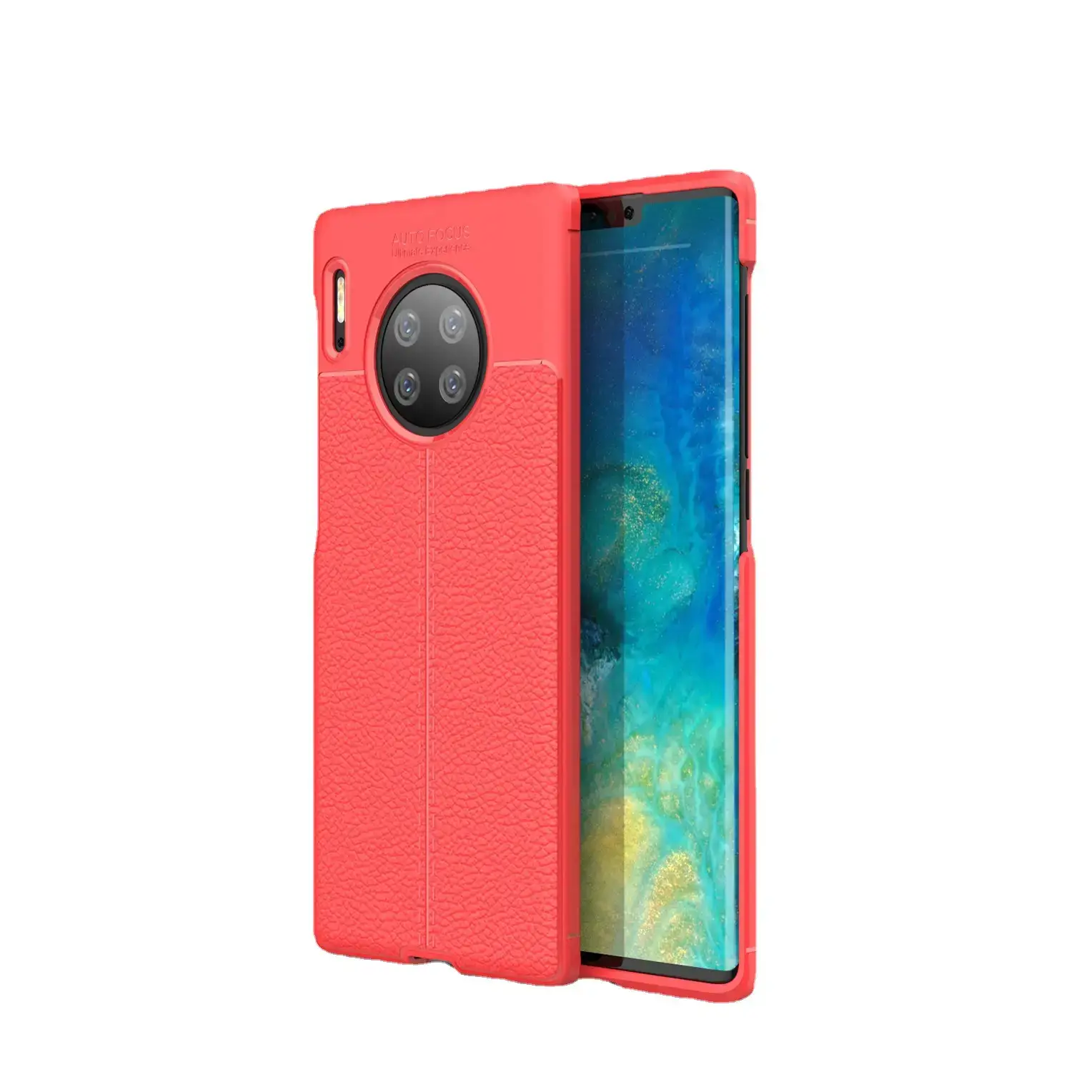 Men's Black Litchi Pattern Phone Case for Huawei Mate 50 Pro