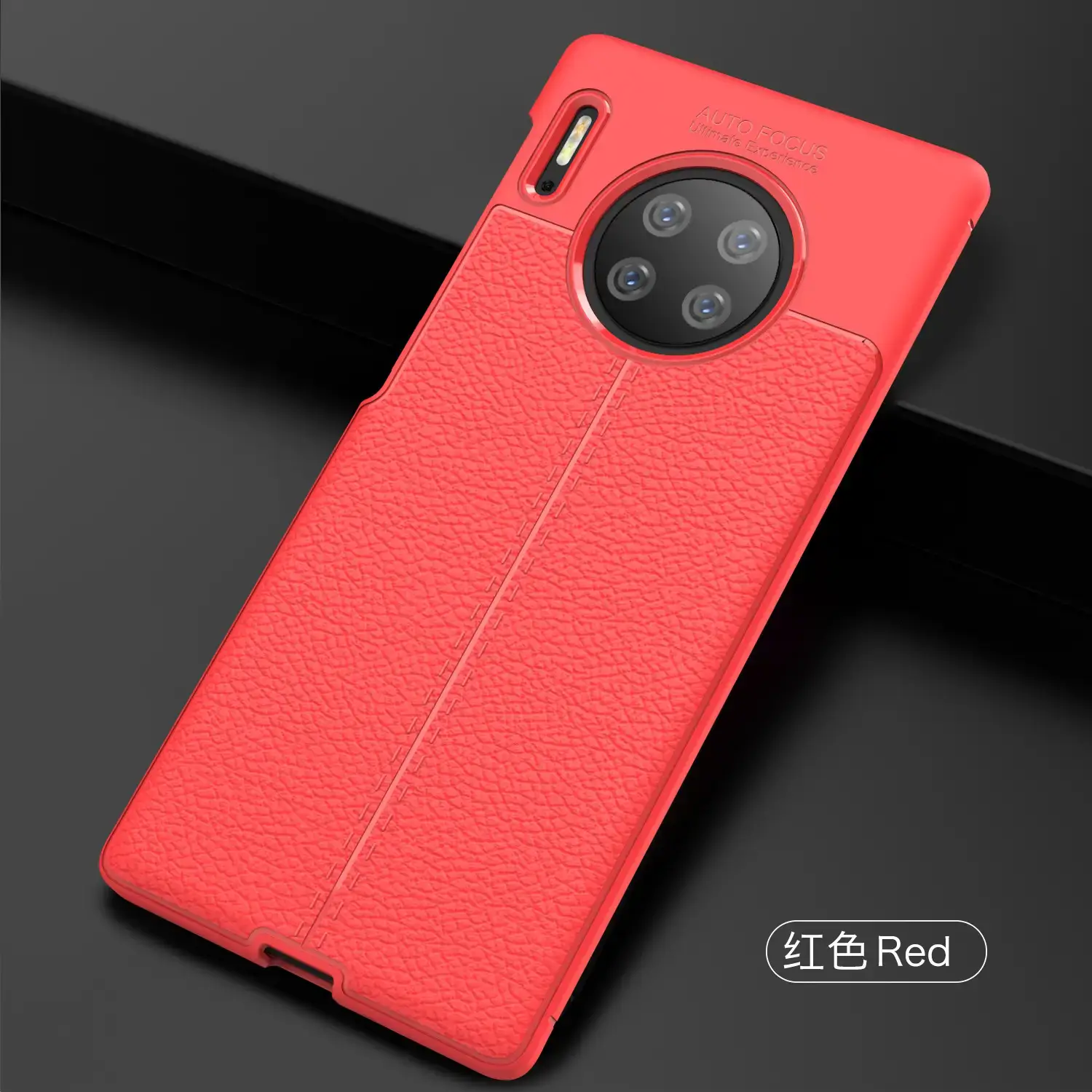 Men's Black Litchi Pattern Phone Case for Huawei Mate 50 Pro
