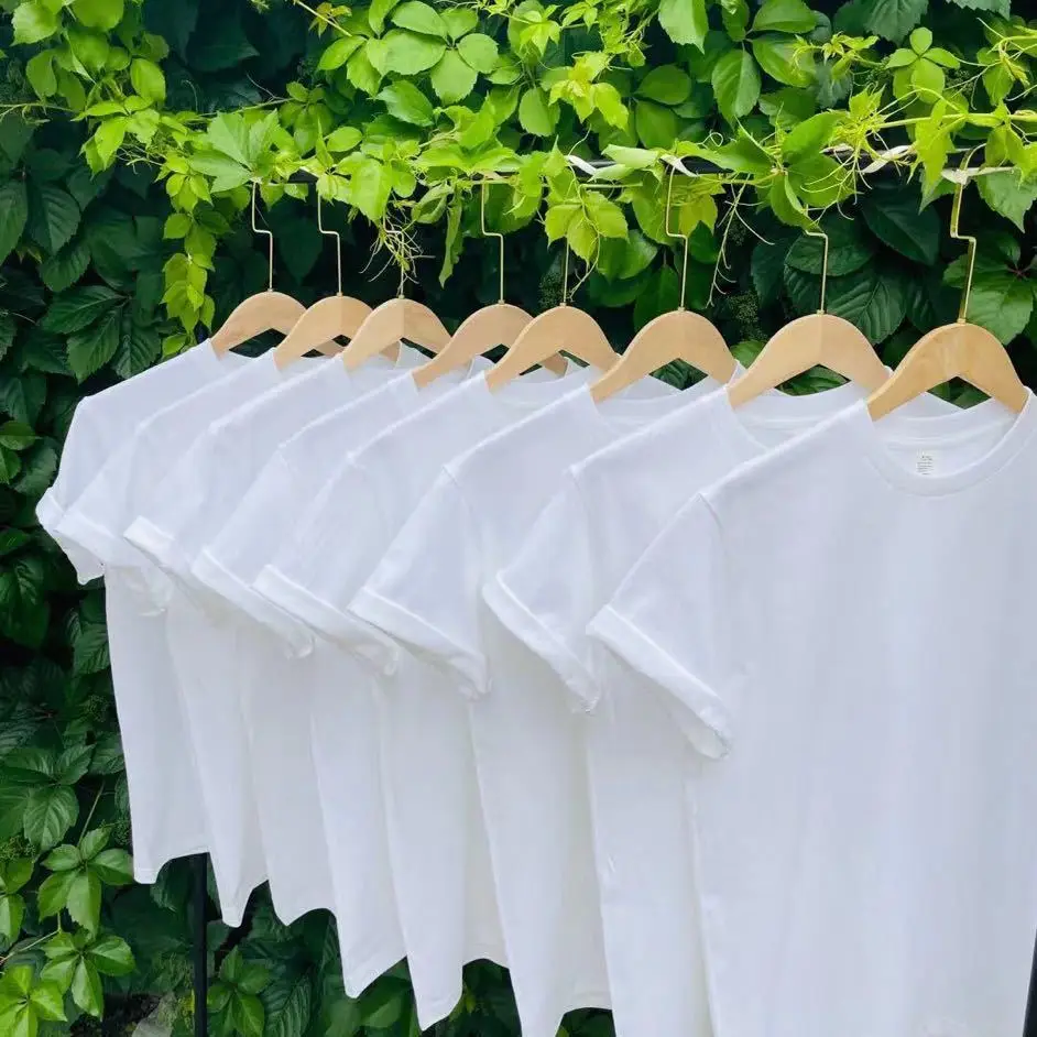 Men Women Cotton T-Shirt 250g Spring Autumn Loose Fit - Image 15