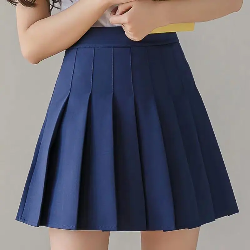 Women's Anti-Exposure Skirt Set with High Waist Pleated Skirt - Image 5