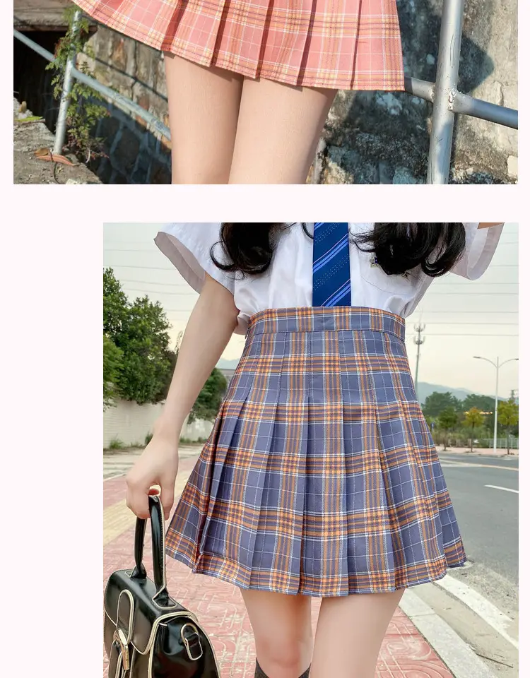Women's Anti-Exposure Skirt Set with High Waist Pleated Skirt — feature 8