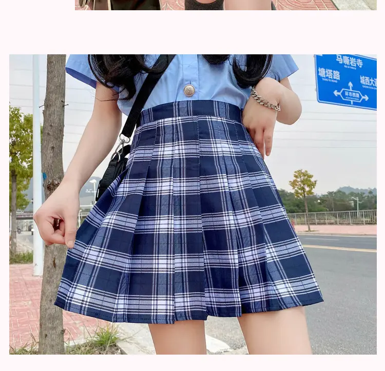 Women's Anti-Exposure Skirt Set with High Waist Pleated Skirt — feature 9