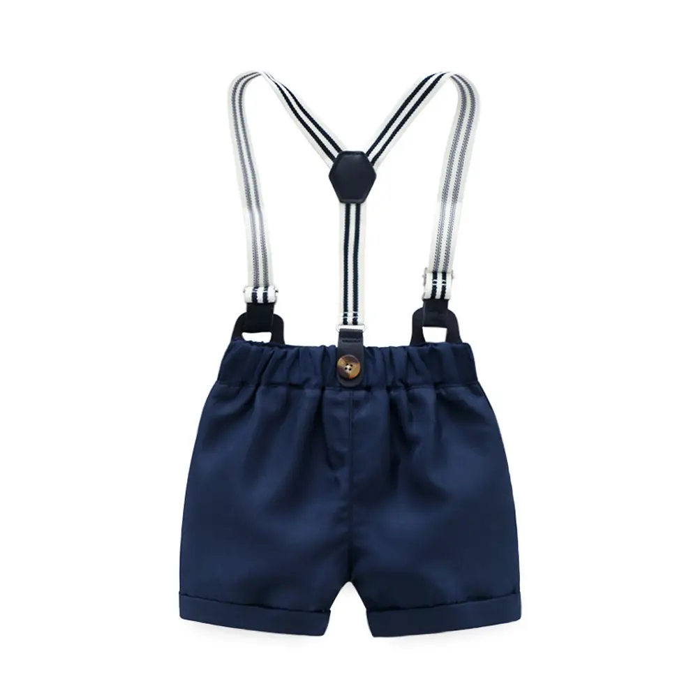New Boys' Crossbody Suit with Bowtie Shorts Set - Image 6