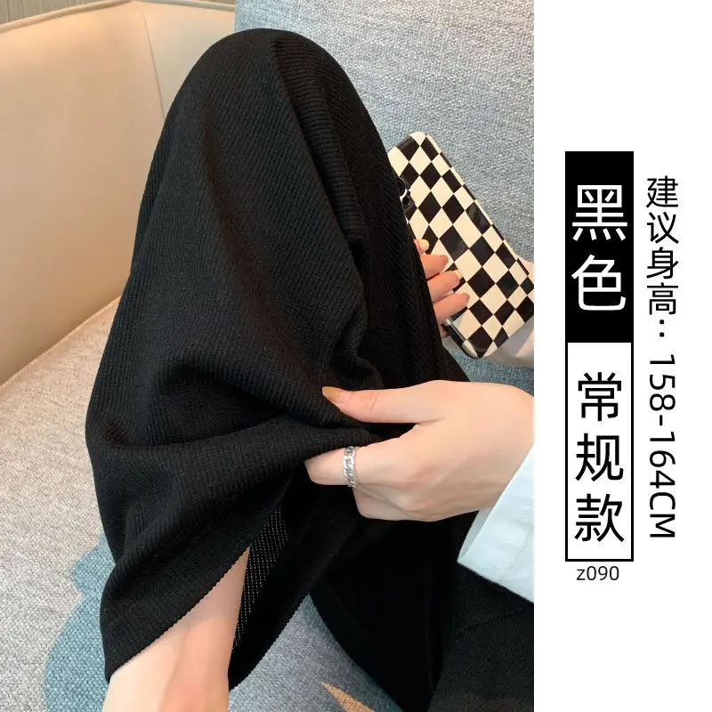 Women Fleece Lined Wide Leg Pants Pink Autumn Winter 2026 - Image 25