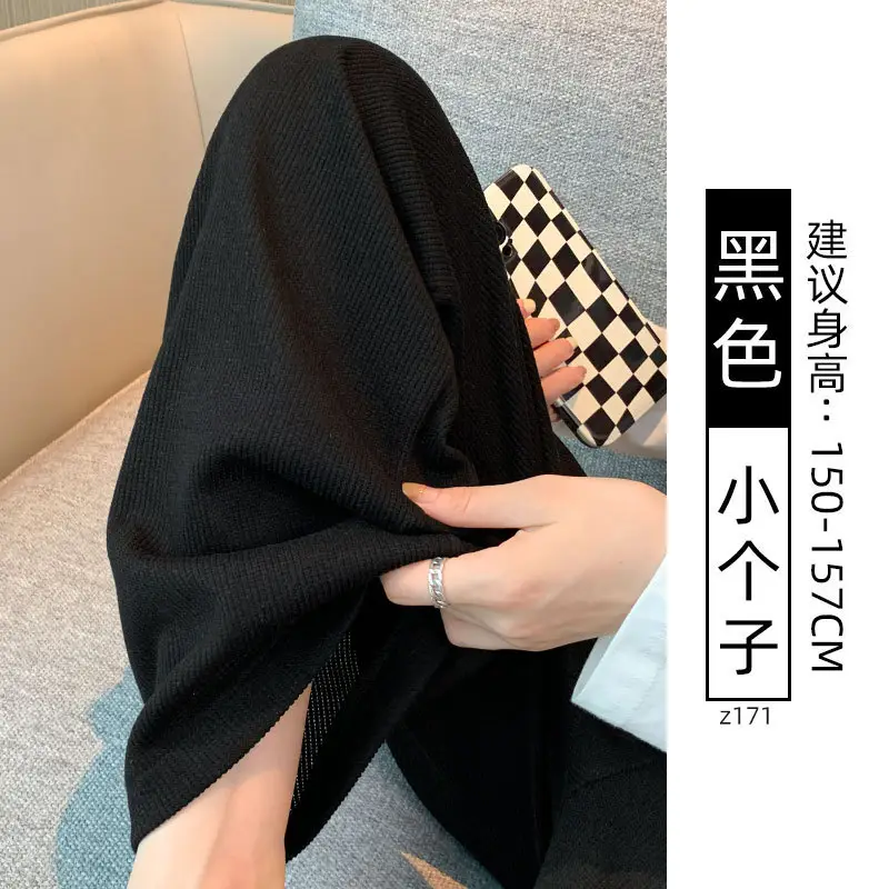 Women Fleece Lined Wide Leg Pants Pink Autumn Winter 2026 - Image 30