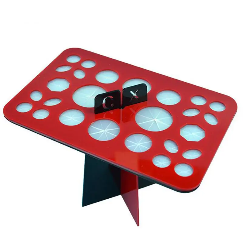 26 round hole black + red