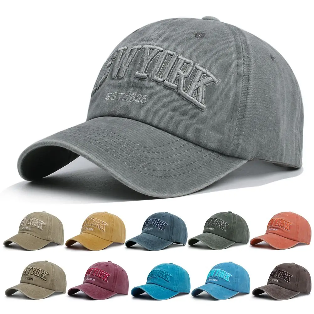 Women Letter Embroidered Baseball Cap Orange Washable - Image 13