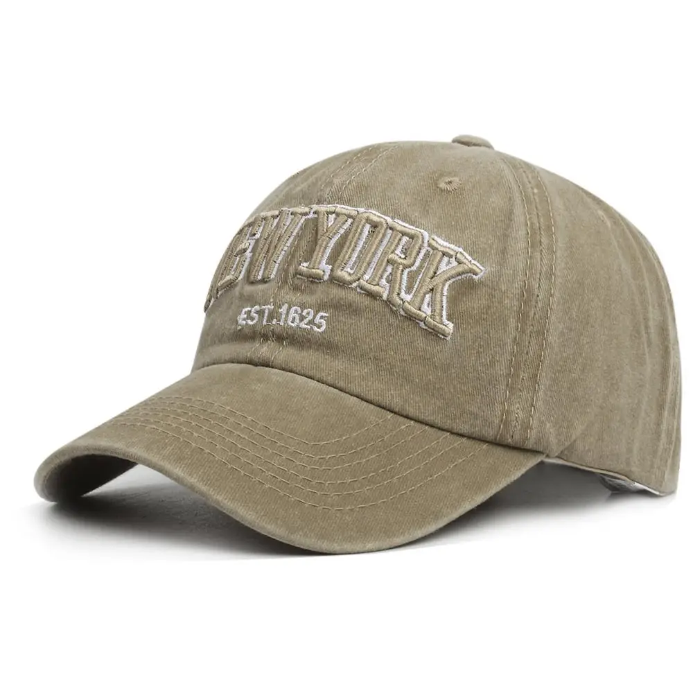Women Letter Embroidered Baseball Cap Orange Washable - Image 2