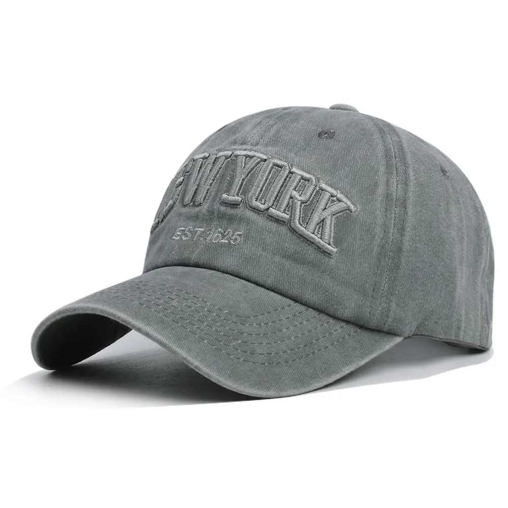 Women Letter Embroidered Baseball Cap Orange Washable - Image 4