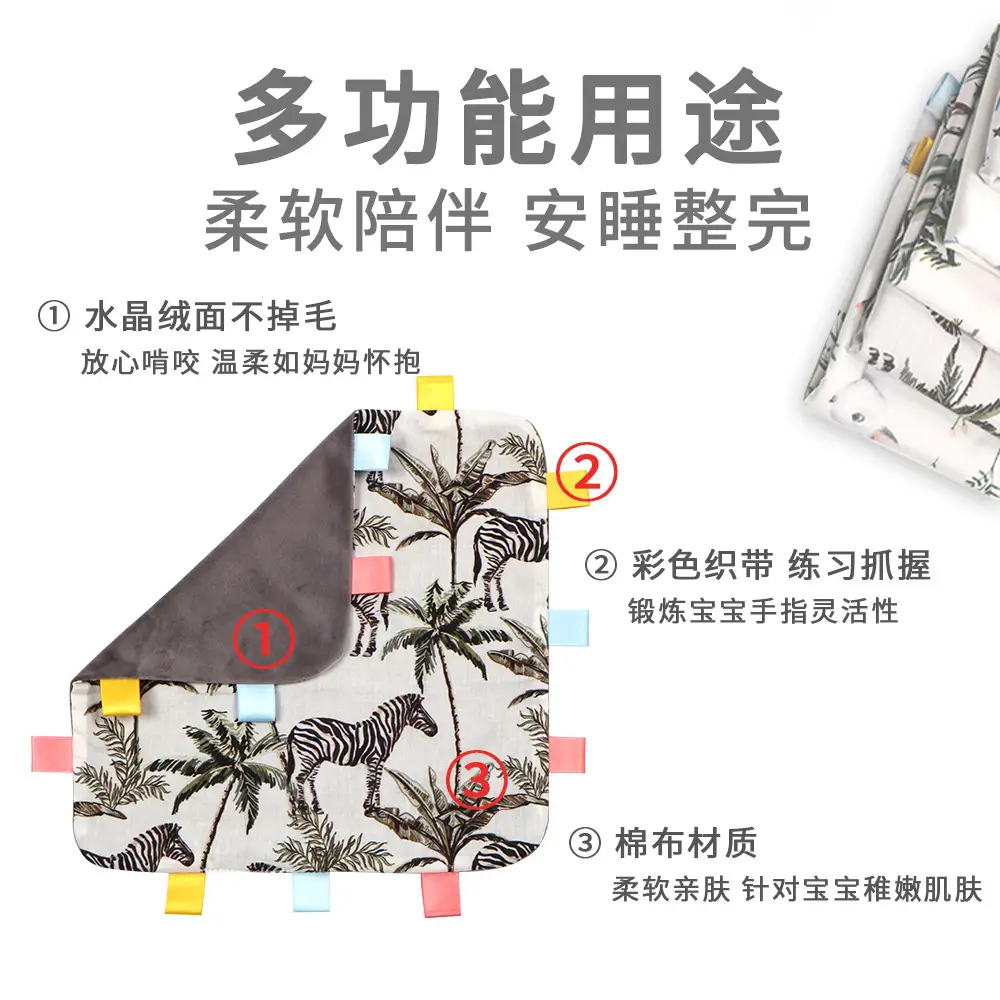 Baby Cartoon Handkerchief Towel Set Cotton Newborn Safe - Image 28