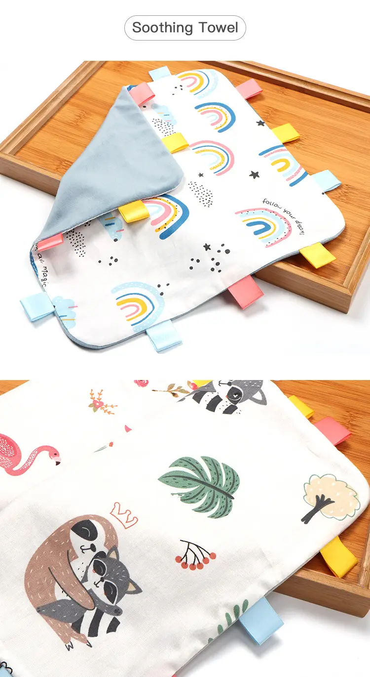Baby Cartoon Handkerchief Towel Set Cotton Newborn Safe — feature 8