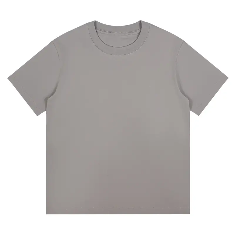 Women 230g Solid Color Crew Neck T-Shirt - Image 11