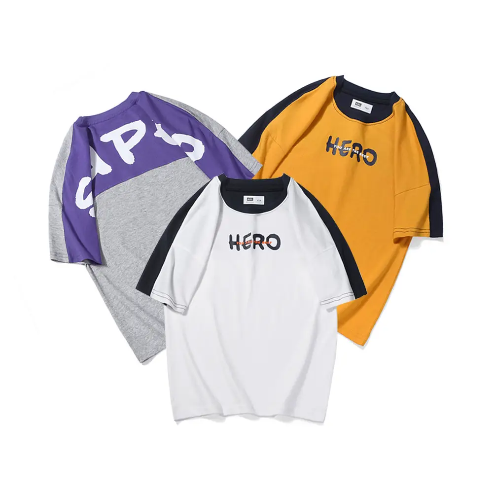 2023 Boys T-shirt Yellow Black Hero Print - Image 5