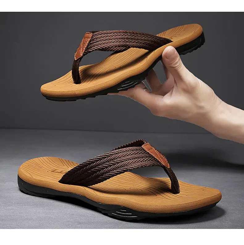 Men's Gray Non-Slip Cross-Body Sandals — feature 28